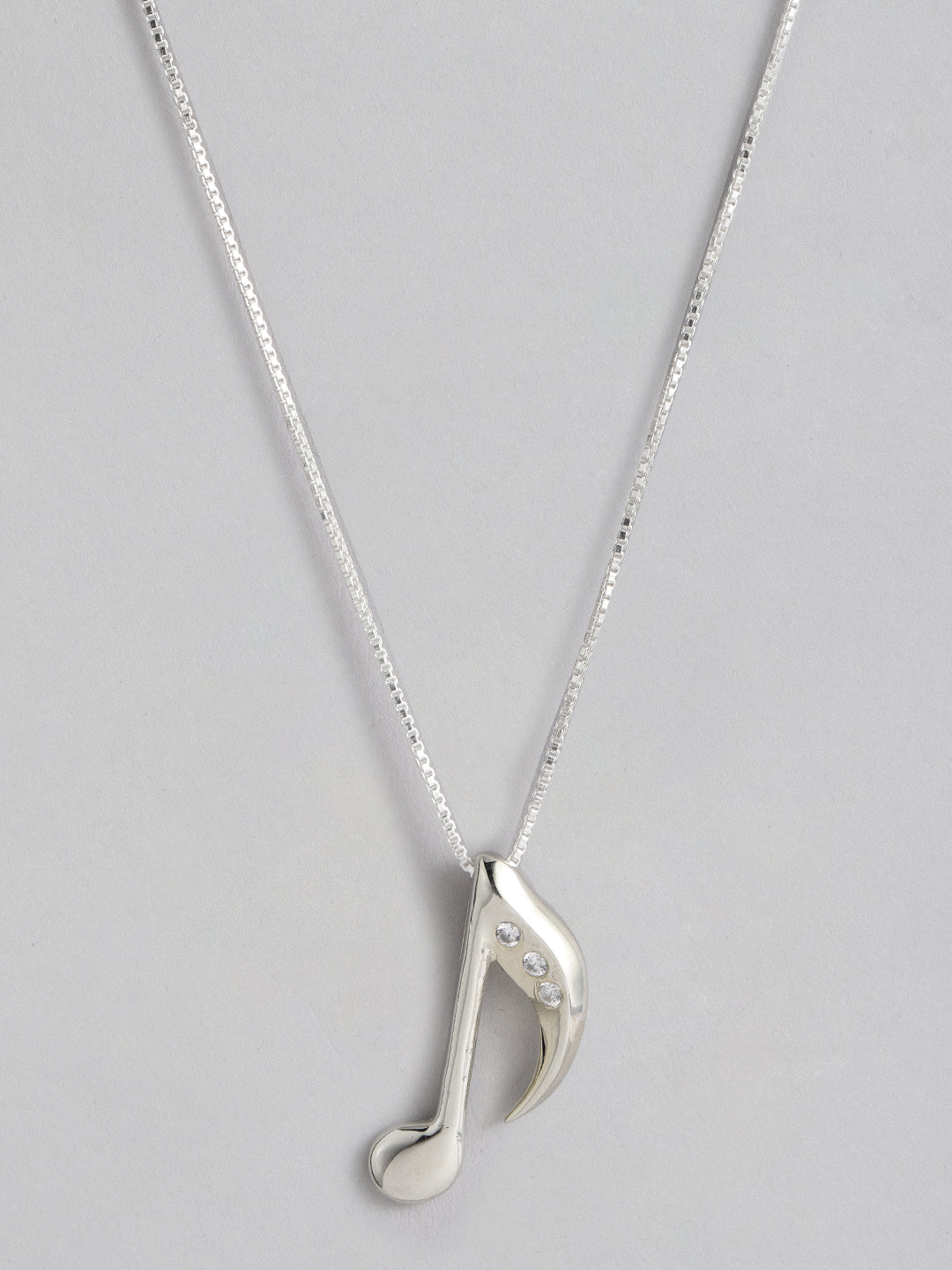 Music Note Necklace, Sterling Silver By Lily Charmed |  notonthehighstreet.com