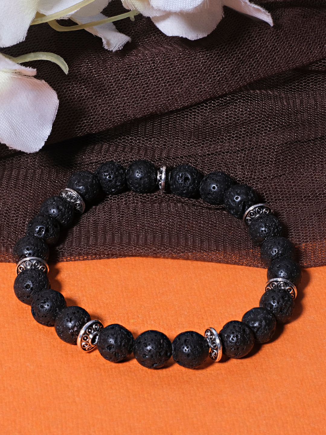 Lava Rock Bracelet  For Grounding Stress Relief  Emotional Support   Treasure Tales